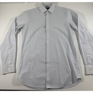 The Tie‎ Bar Men's Non-ieon Standard Fit 16:36/37 Blue/white